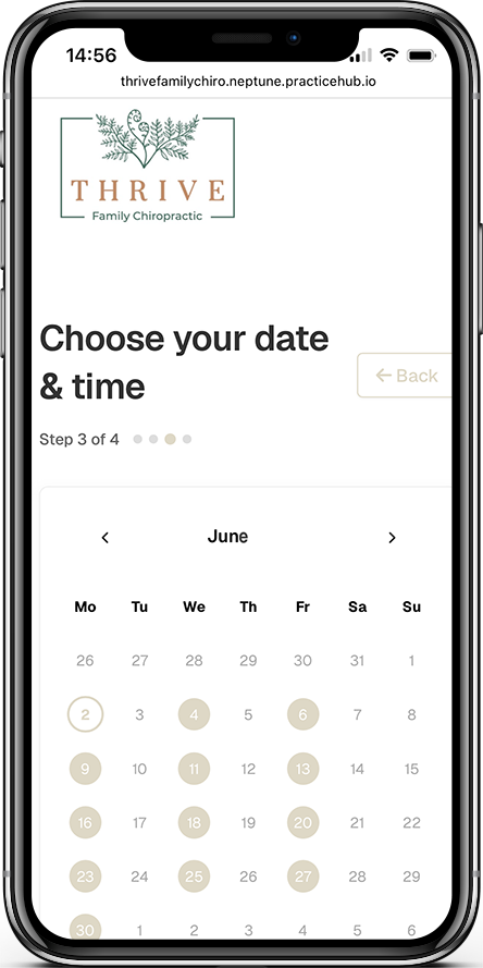 Image of booking portal