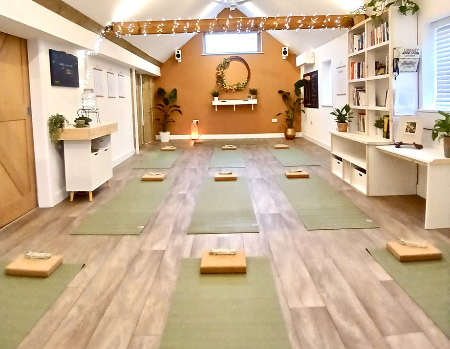 Yoga Studio set up in the Thrive studio area