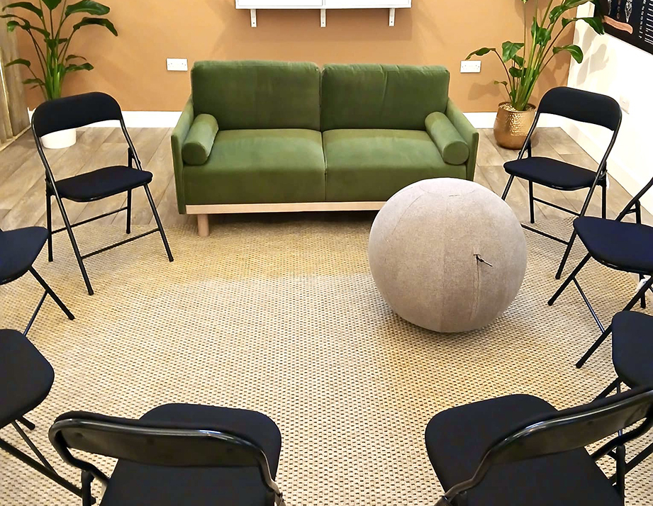 Thrive set up for a group talk